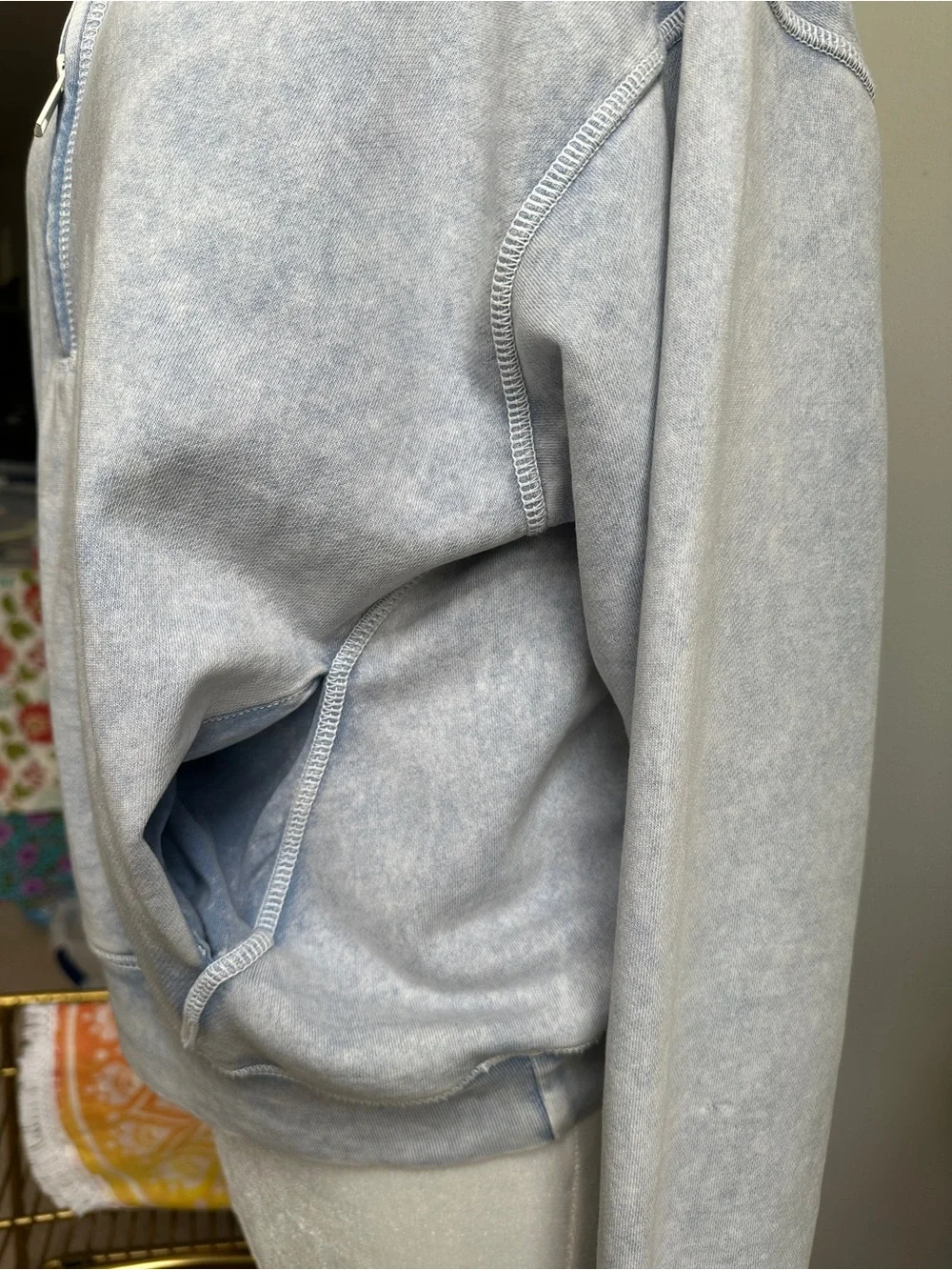American Eagle Half-Zip Pullover Sweatshirt - Picture 4 of 9